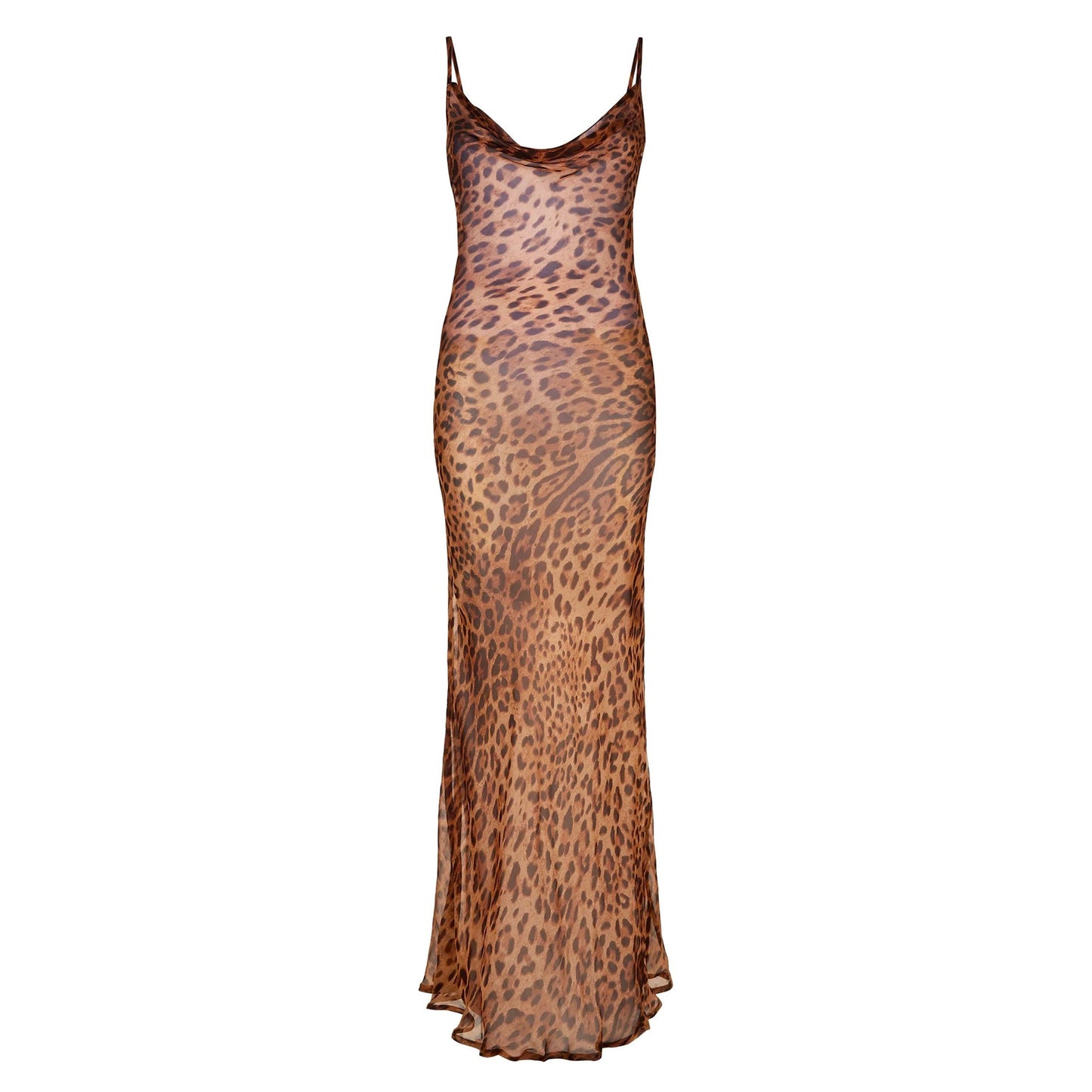 Robe longue léopard "Marisa"