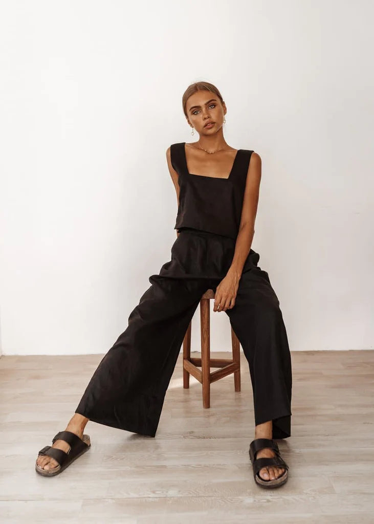 Ensemble deux pièces coton et lin "Izia"