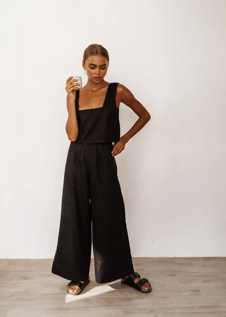 Ensemble deux pièces coton et lin "Izia"