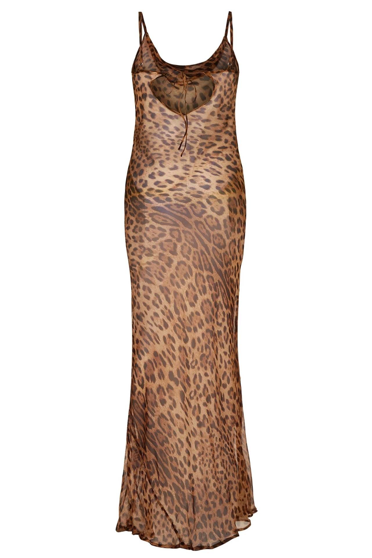 Robe longue léopard "Marisa"