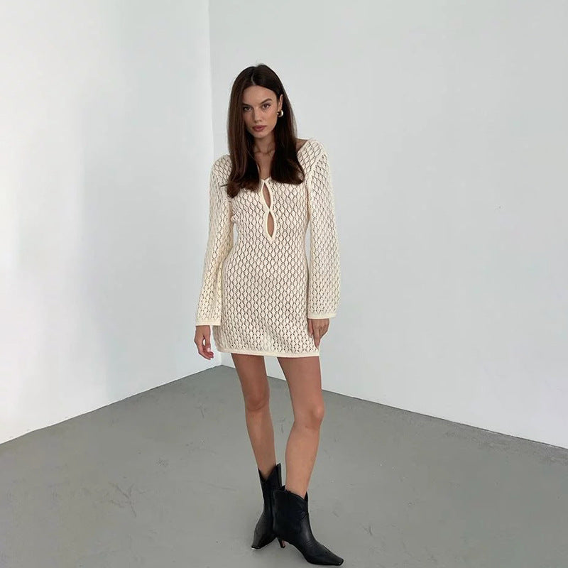 Robe mini en crochet "Kelly"