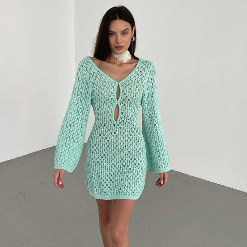 Robe mini en crochet "Kelly"