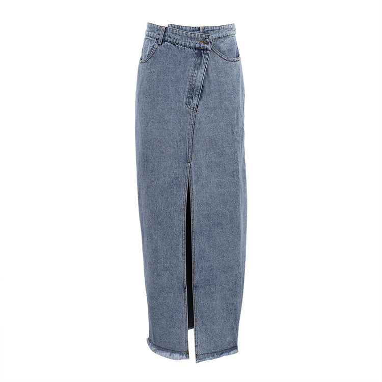 Jupe longue taille haute "Jenna"