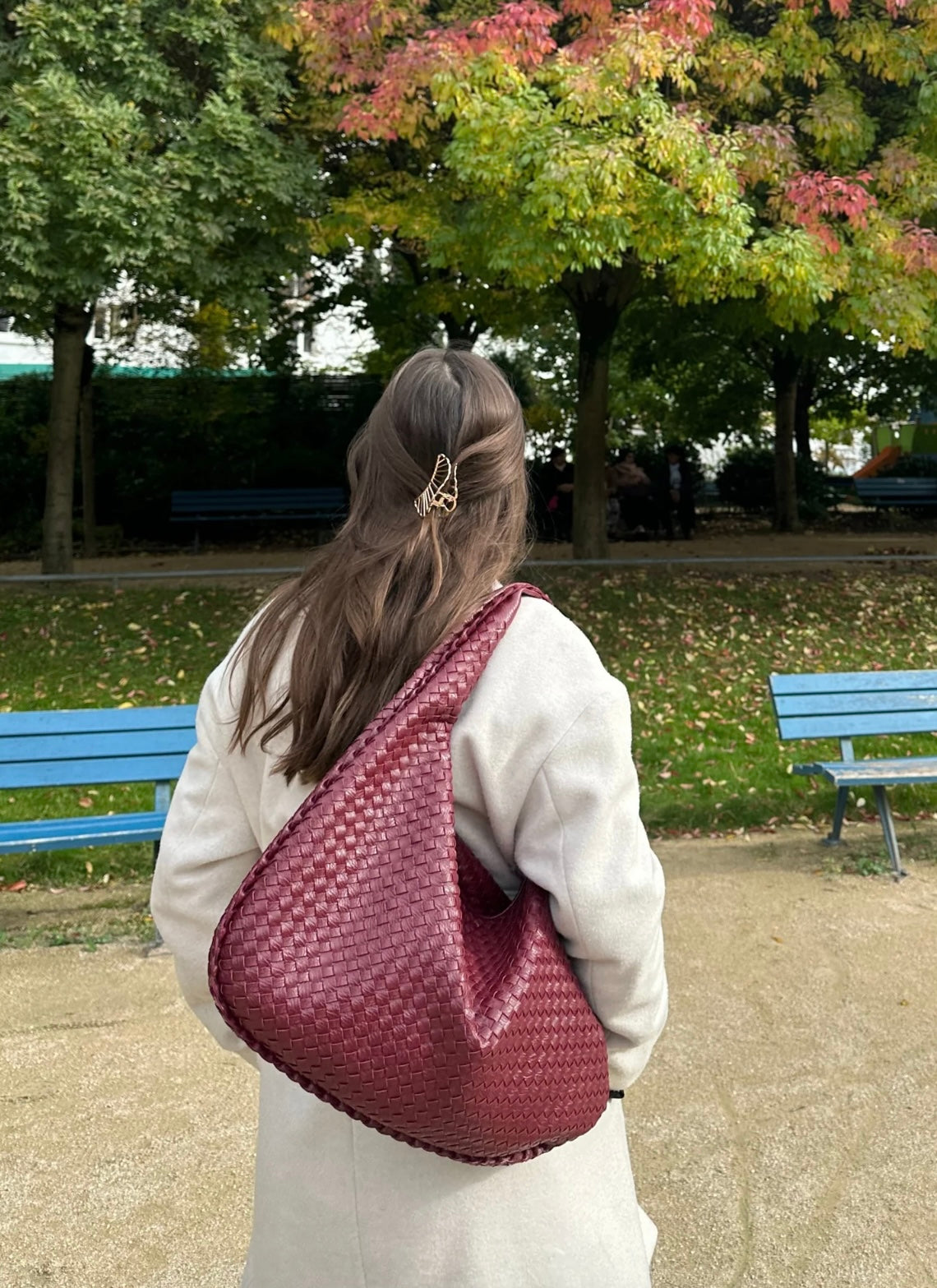 Sac à Main en cuir vegan - Chic et Pratique pour Femme - Bordeaux