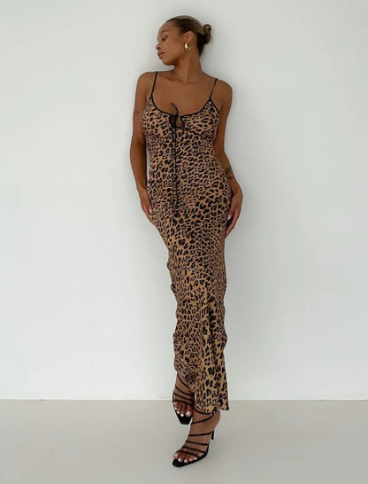 Robe leopard "Carène"