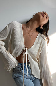 Gilet à liens "Mona"