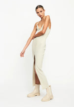 Load image into Gallery viewer, Robe longue maille côtelée &quot;Charlotte&quot;
